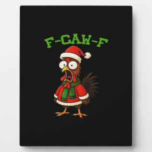 F-Caw-F Chicken Classic Retro Graphic Plaque