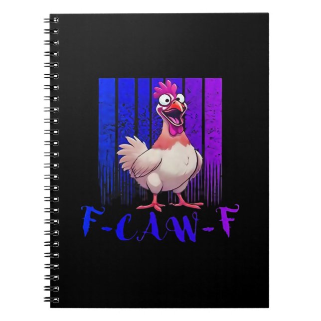 F-Caw-F Chicken Classic Simple Clean Notebook (Front)