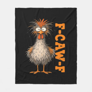 F-Caw-F-Chicken Eagerlys Colourful Funny Rooster M Fleece Blanket