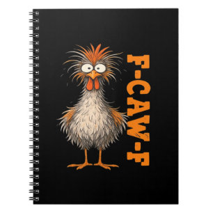 F-Caw-F-Chicken Eagerlys Colourful Funny Rooster M Notebook