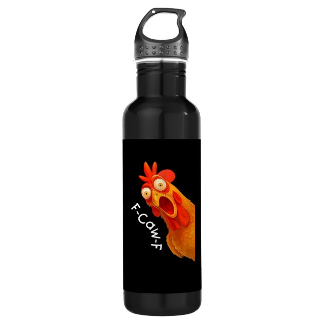 F-Caw-F Chicken Essential Classic Retro 710 Ml Water Bottle (Front)