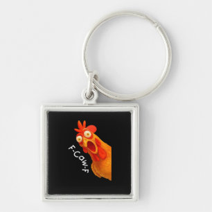 F-Caw-F Chicken Essential Classic Retro Key Ring