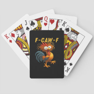 F-Caw-F Chicken Essential Funny Design Playing Cards