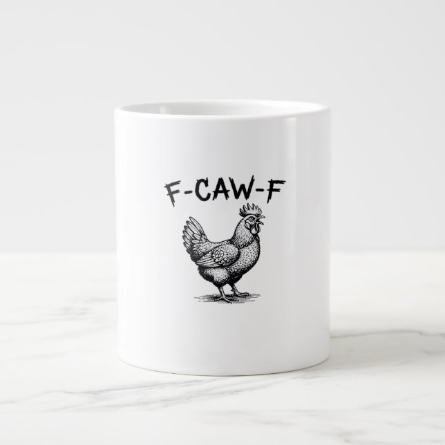 F-Caw-F Chicken Essential Large Coffee Mug (Front)