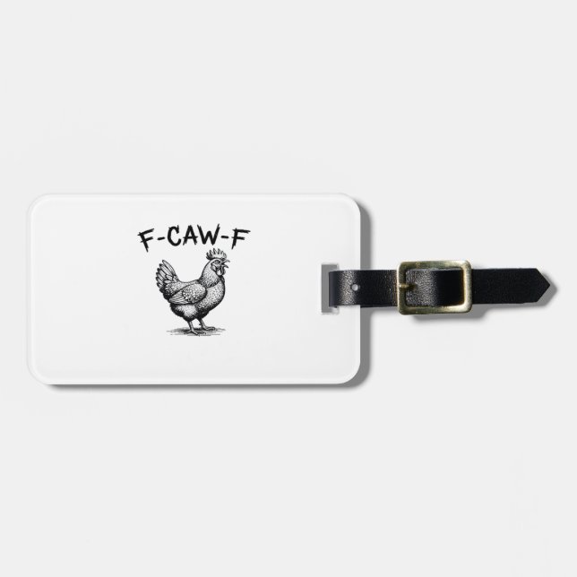 F-Caw-F Chicken Essential Luggage Tag (Front Horizontal)