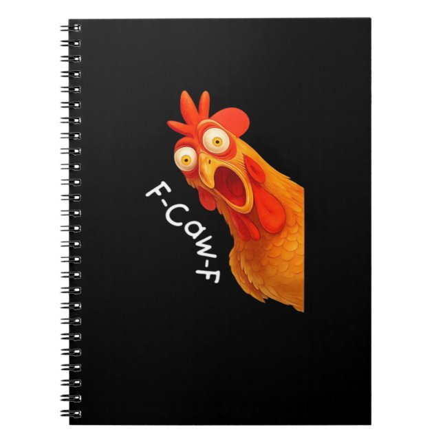 F-Caw-F Chicken Essential Minimal Clean Notebook (Front)