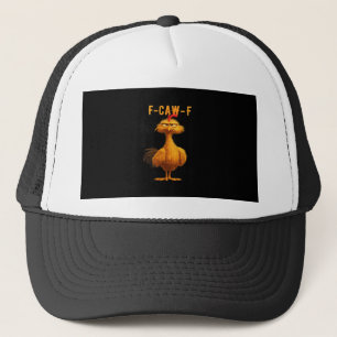 F-Caw-F-Chicken Essential Minimal Clean Trucker Hat