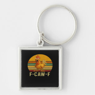 F-Caw-F Chicken Essential Retro Classic Key Ring