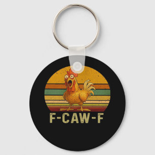 F-Caw-F Chicken Essential Retro Classic Key Ring