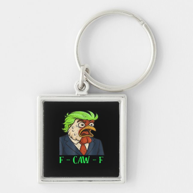 F-Caw-F Chicken Essential Simple Clean Key Ring (Front)