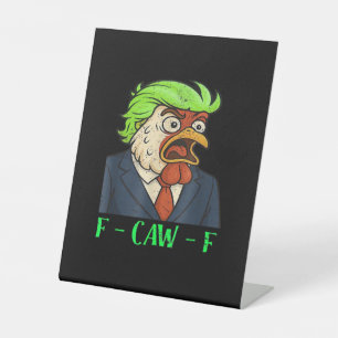 F-Caw-F Chicken Essential Simple Clean Pedestal Sign