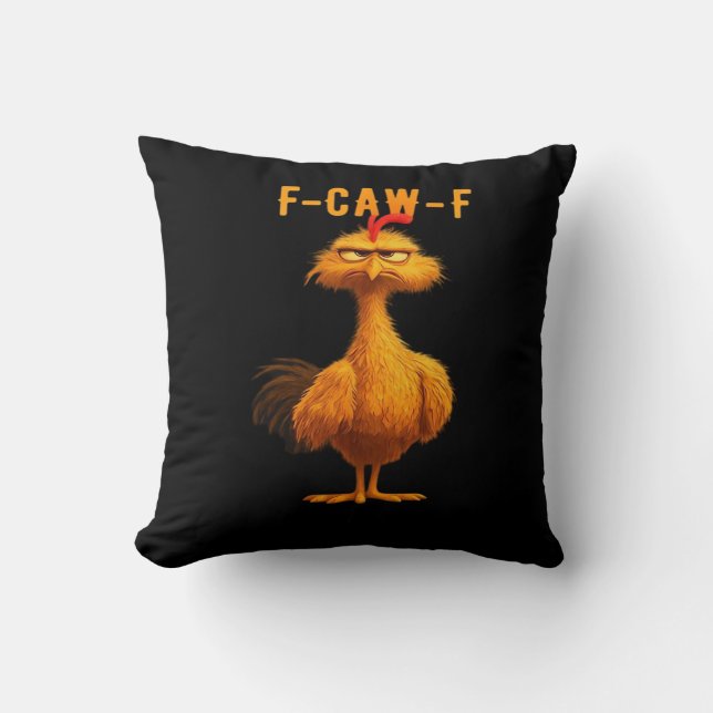 F-Caw-F Chicken Essential Trendy Art Cushion (Front)