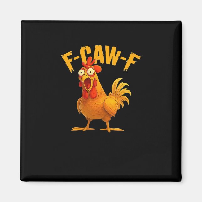 F-Caw-F-Chicken Essential Vintage Cool Magnet (Front)