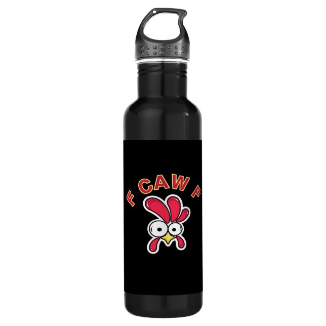 F-Caw-F Chicken Funny 710 Ml Water Bottle (Front)
