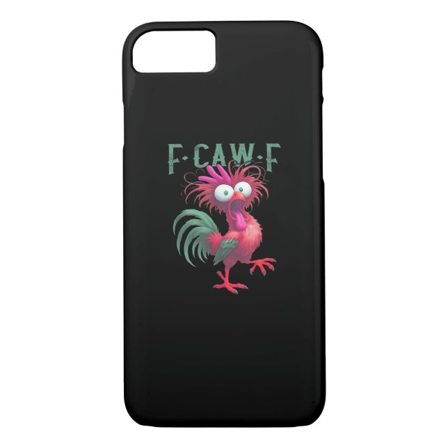 F-Caw-F Chicken Minimal Clean Case-Mate iPhone Case (Back)