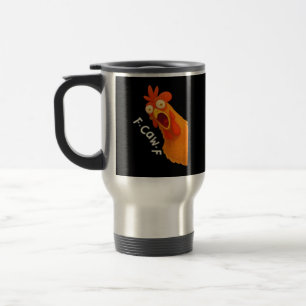 F-Caw-F Chicken Retro Classic Travel Mug