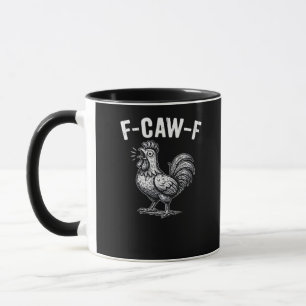 F-Caw-F Chicken Retro Graphic Mug
