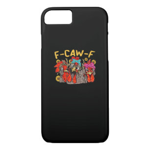F-Caw-F Chicken Tee Men Women Funny F-Caw-F Sarcas Case-Mate iPhone Case