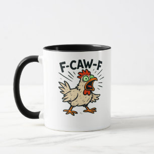 F-Caw-F Chicken Vintage Graphic Mug