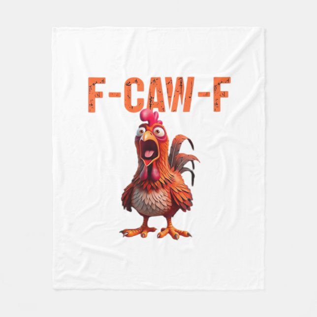 F-Caw-F Classic Basic Design Fleece Blanket (Front)