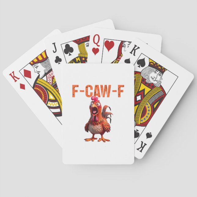 F-Caw-F Classic Basic Design Playing Cards (Back)