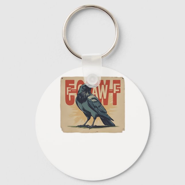 F-Caw-F Classic Classic Unique Key Ring (Front)