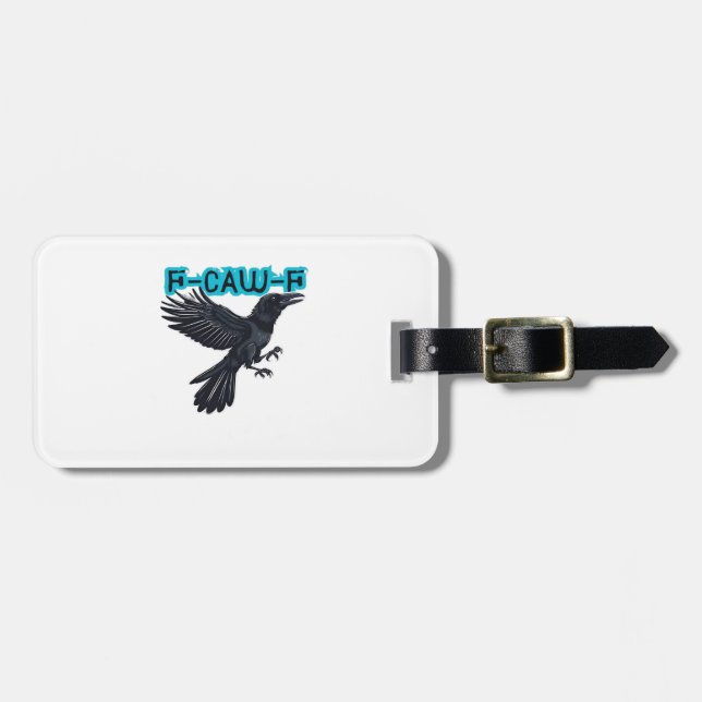F-Caw-F Classic Creative Casual Luggage Tag (Front Horizontal)