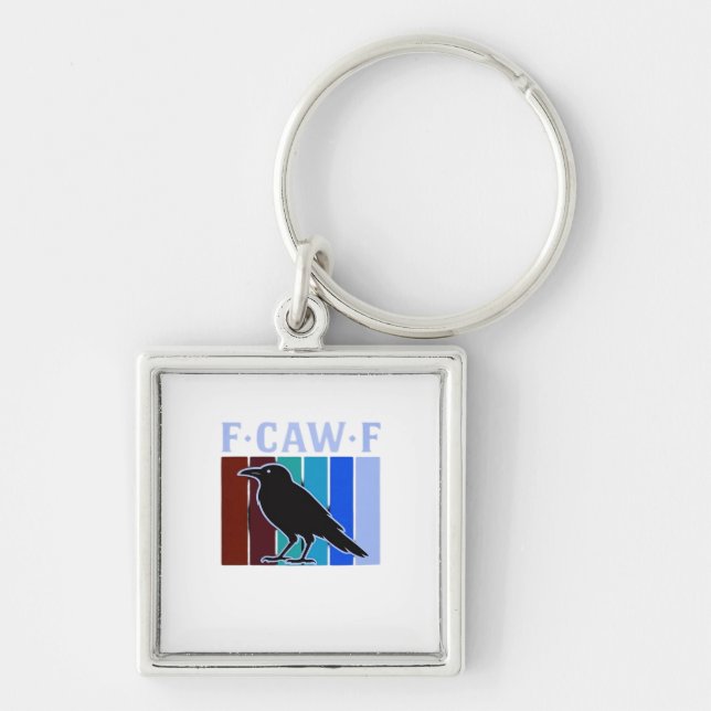 F-Caw-F Classic Creative Graphic Key Ring (Front)