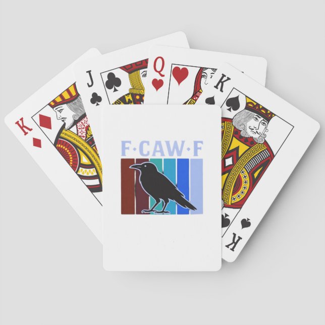 F-Caw-F Classic Creative Graphic Playing Cards (Back)