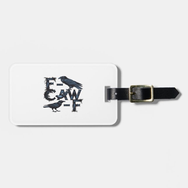 F-Caw-F Classic Creative Style Luggage Tag (Front Horizontal)