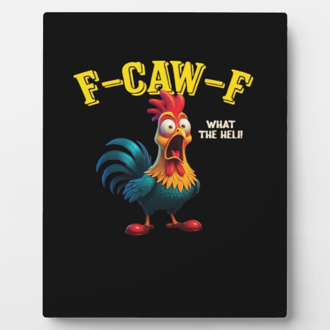 F Caw F Classic Design  Plaque (Front)