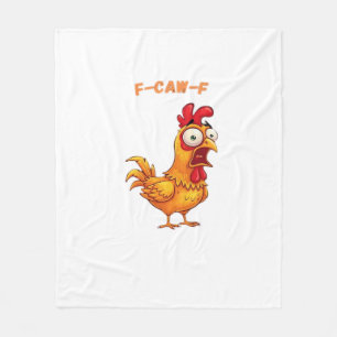 F-Caw-F Classic Funny Quote Fleece Blanket