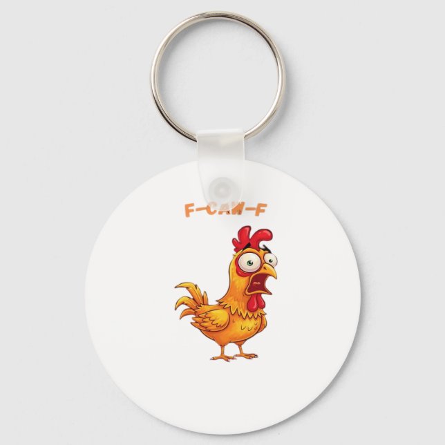 F-Caw-F Classic Funny Quote Key Ring (Front)