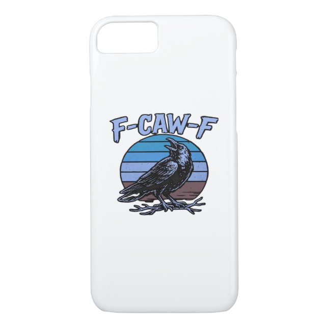 F-Caw-F Classic Funny Retro Case-Mate iPhone Case (Back)