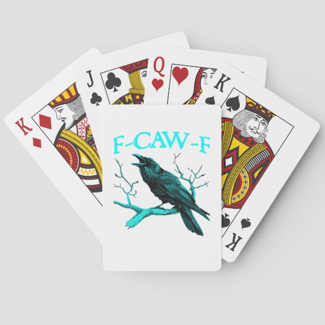 F-Caw-F Classic Funny Trendy Playing Cards (Back)