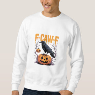 F-Caw-F Classic Halloween Raven Pumpkin Tee - Spoo