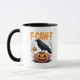 F-Caw-F Classic Halloween Raven Pumpkin Tee - Spoo Mug