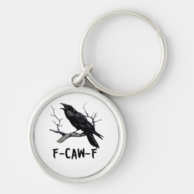 F-Caw-F Classic Minimal Clean Key Ring (Front)