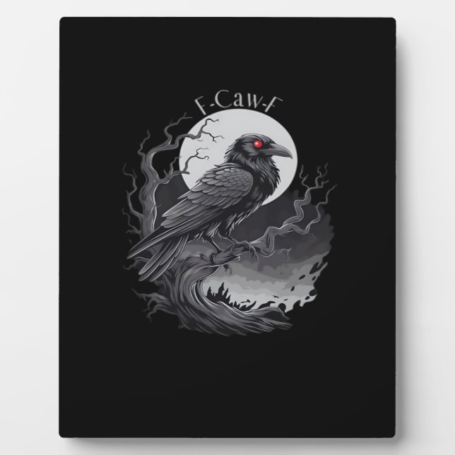F-Caw-F Classic Minimal Clean Plaque (Front)