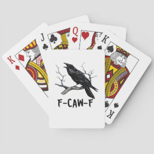 F-Caw-F Classic Minimal Clean Playing Cards