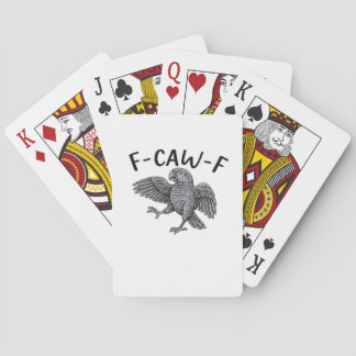 F-Caw-F Classic Minimal Clean Playing Cards