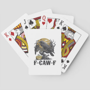 F-Caw-F Classic Minimal Design Playing Cards