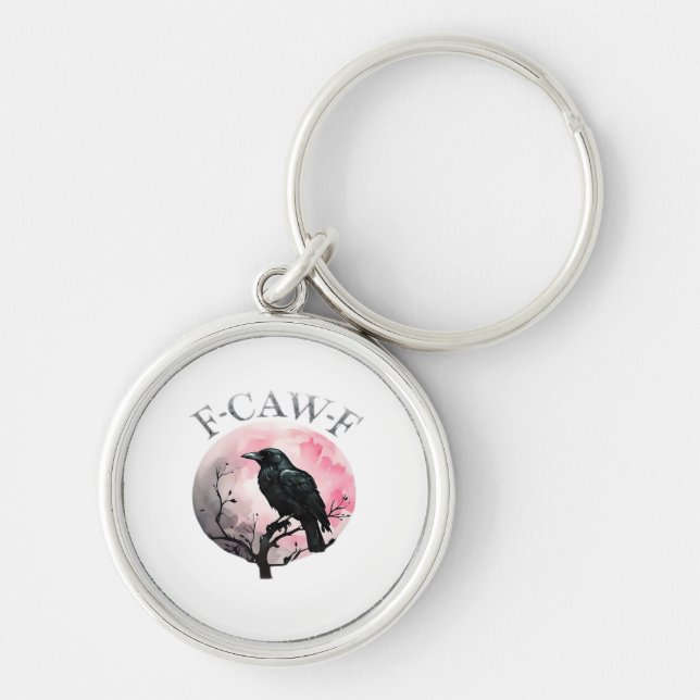 F-Caw-F Classic Retro Cool Key Ring (Front)