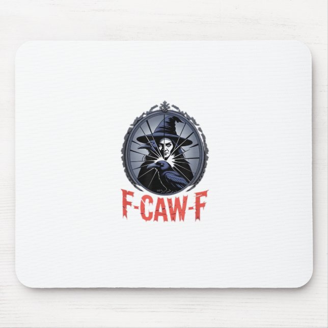 F-Caw-F Classic Retro Graphic Mouse Pad (Front)