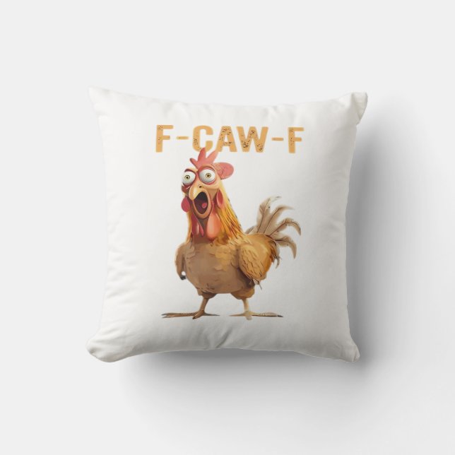 F-Caw-F Classic Retro Style Cushion (Front)