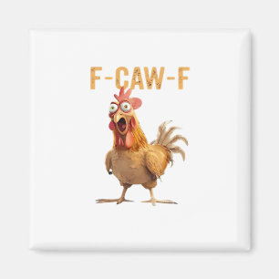 F-Caw-F Classic Retro Style Magnet