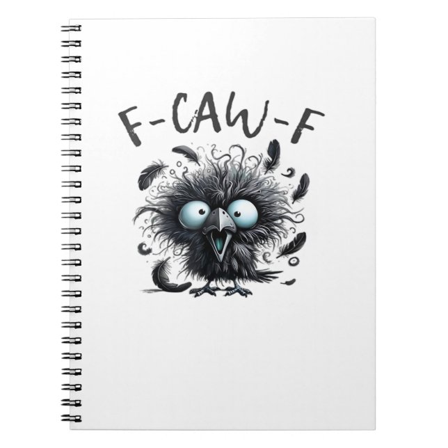 F-Caw-F Classic Retro Style Notebook (Front)