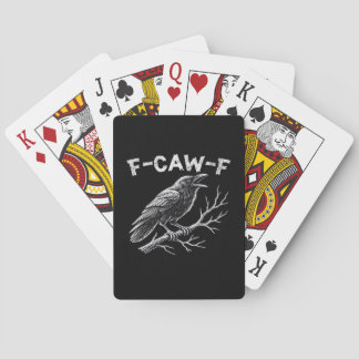 F-Caw-F Classic Retro Style Playing Cards