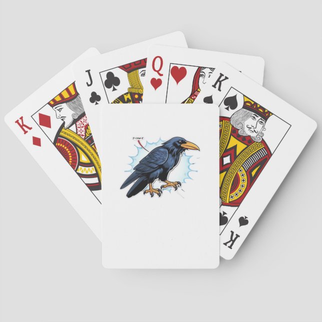 F-Caw-F Classic Simple Clean Playing Cards (Back)