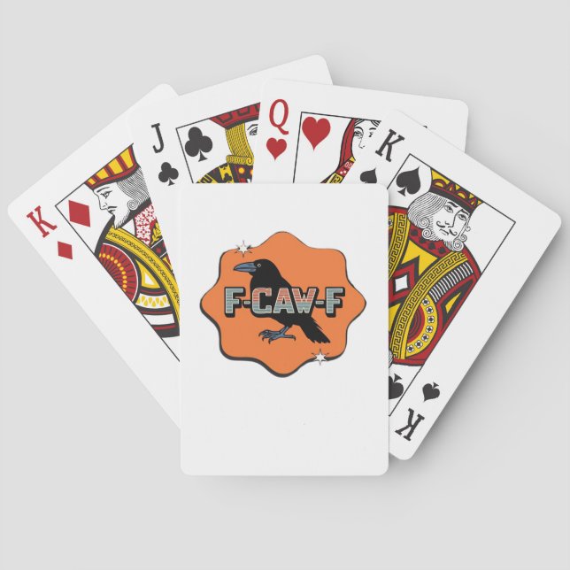 F Caw F Classic Trendy Casual Style Playing Cards (Back)